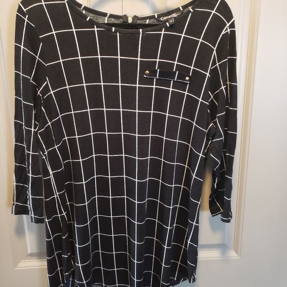 Geo print blouse